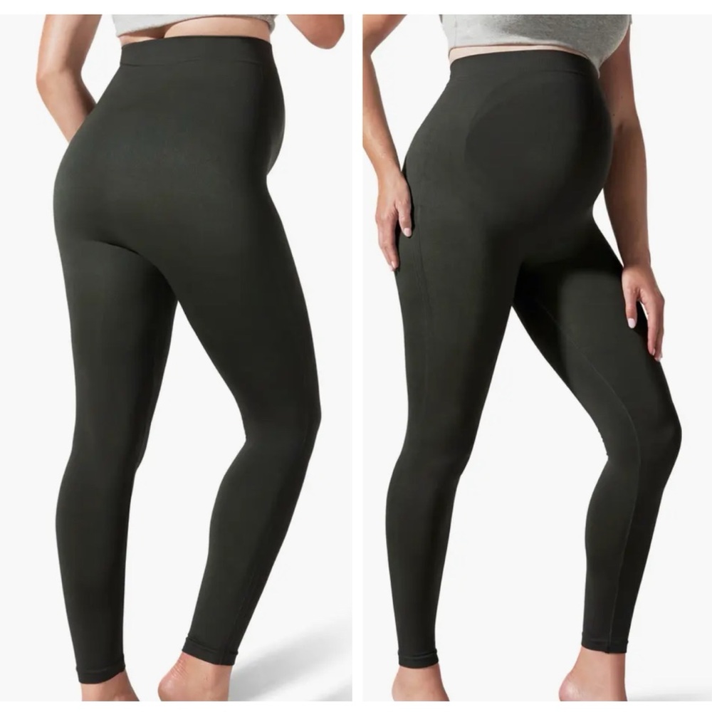 BLANQI Maternity Leggings in Dark Green